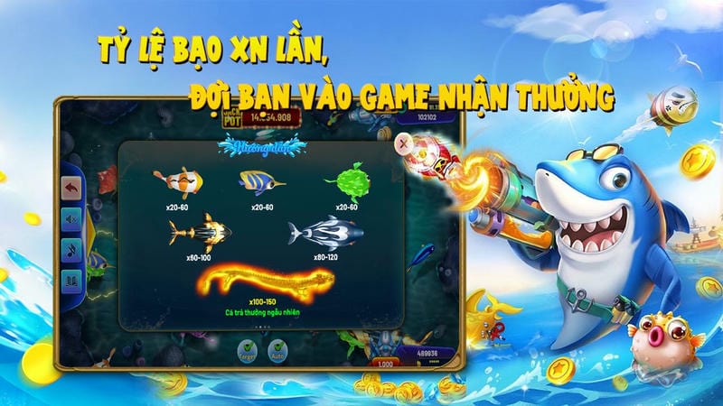  Canh góc bắn chuẩn trong bắn cá 78WIN để hạ boss nhanh.